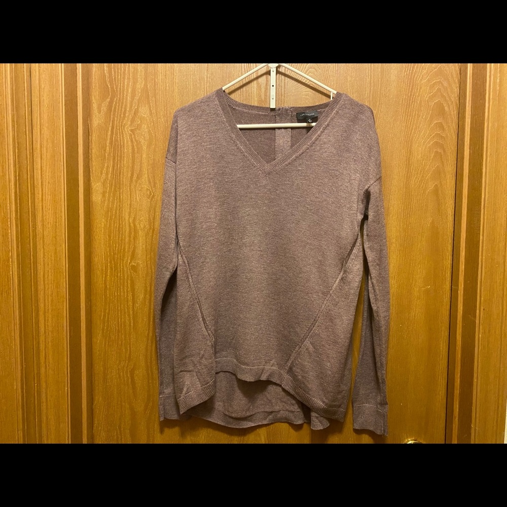 NWT The Limited V-Neck Back Zip Sweater
